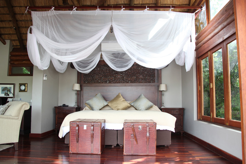 Our bed at Royal Chundu.
